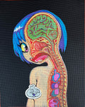 cute anime girl cross section
