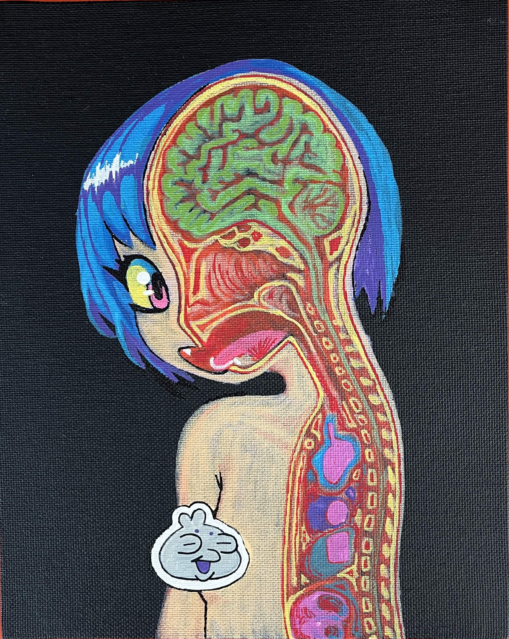 cute anime girl cross section
